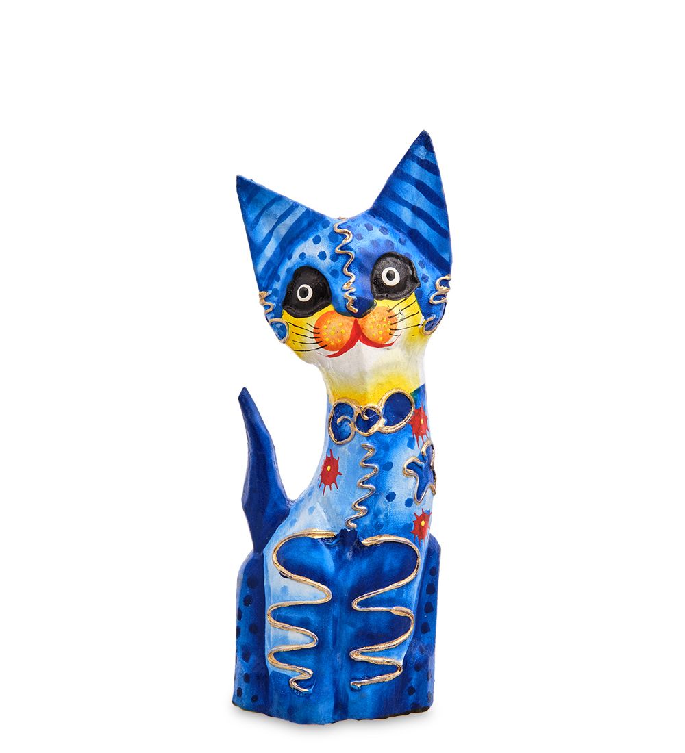 Decor and Gift 99-052 Фигурка «Кошка» н-р из двух 25, 20 см (албезия, о.Бали)