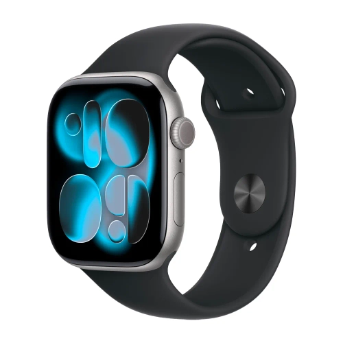Умные часы Apple Watch Series 11 GPS, 46mm, Space Gray Aluminium Case with Black Sport Band, M/L