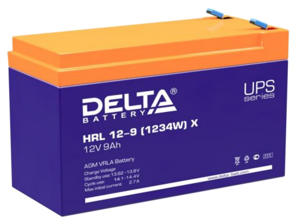 HRL 12-9 (1234W) X Delta Аккумулятор герметичный свинцово-кислотный