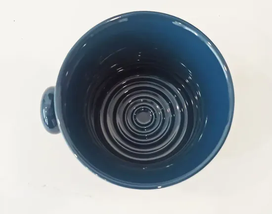 Керамическая чаша для бритья KURT с ручкой, синяя, K_40002/Blue