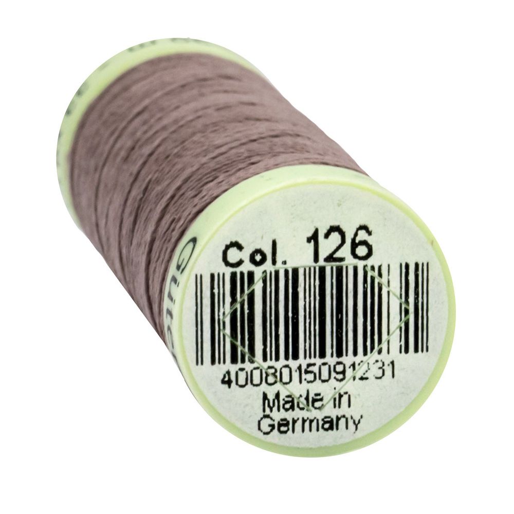 Нитки отделочные Gutermann Top Stitch 30 (30 метров), 5 кат. | 126 бежево-стальной
