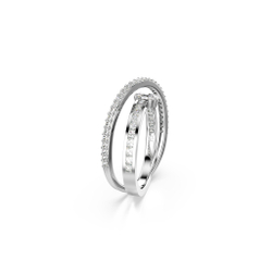 HYPERBOLA:RING 2 ROW WHITE/RHS 60