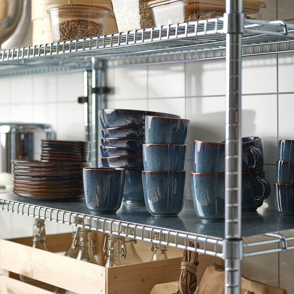 IKEA GLADELIG  (ИКЕА ГЛАДЕЛИГ)  -  Кружка, голубая, 30 мл