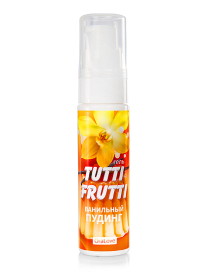 Tutti Frutti - Оральный лубрикант со вкусом Ванильного пудинга