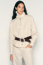 РУБАШКА С ЦВЕТОЧНОЙ ВЫШИВКОЙ — ZARA
