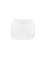 white skirt short