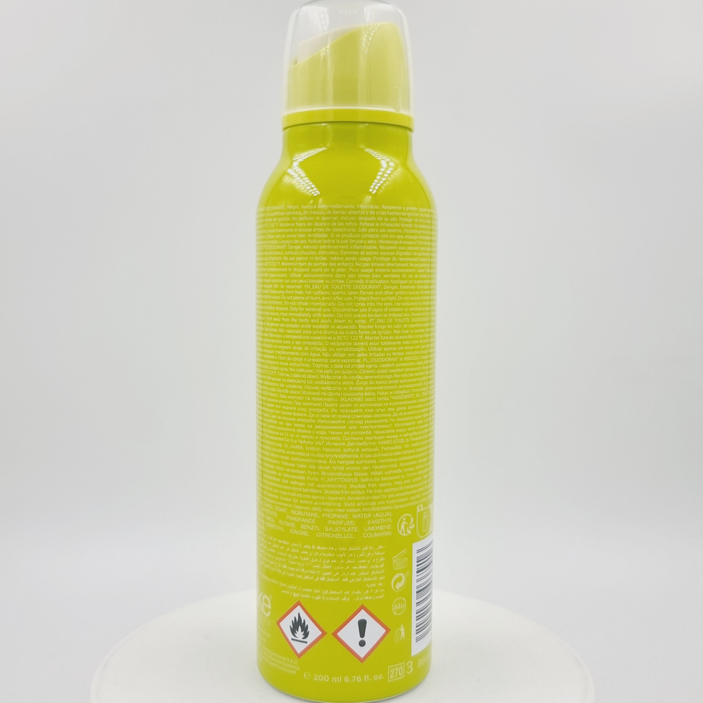 небольшая вмятина - Nike Дезодорант-спрей парфюмированный женский #Yummy Musk, без солей алюминия, 24 часа, 200 мл (Испания)