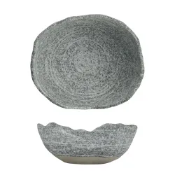 Салатник 290 мл 17*14 см h6,5 см для закусок Wave Up Stone Crush Taiga P.L. [1]