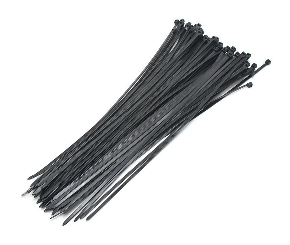 Хомут пластмас BLACK 6х400 (100шт) KING BLACK 6х400