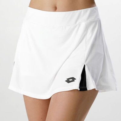 Женская теннисная юбка Lotto Top Ten III PL Skirt Women - White, Black