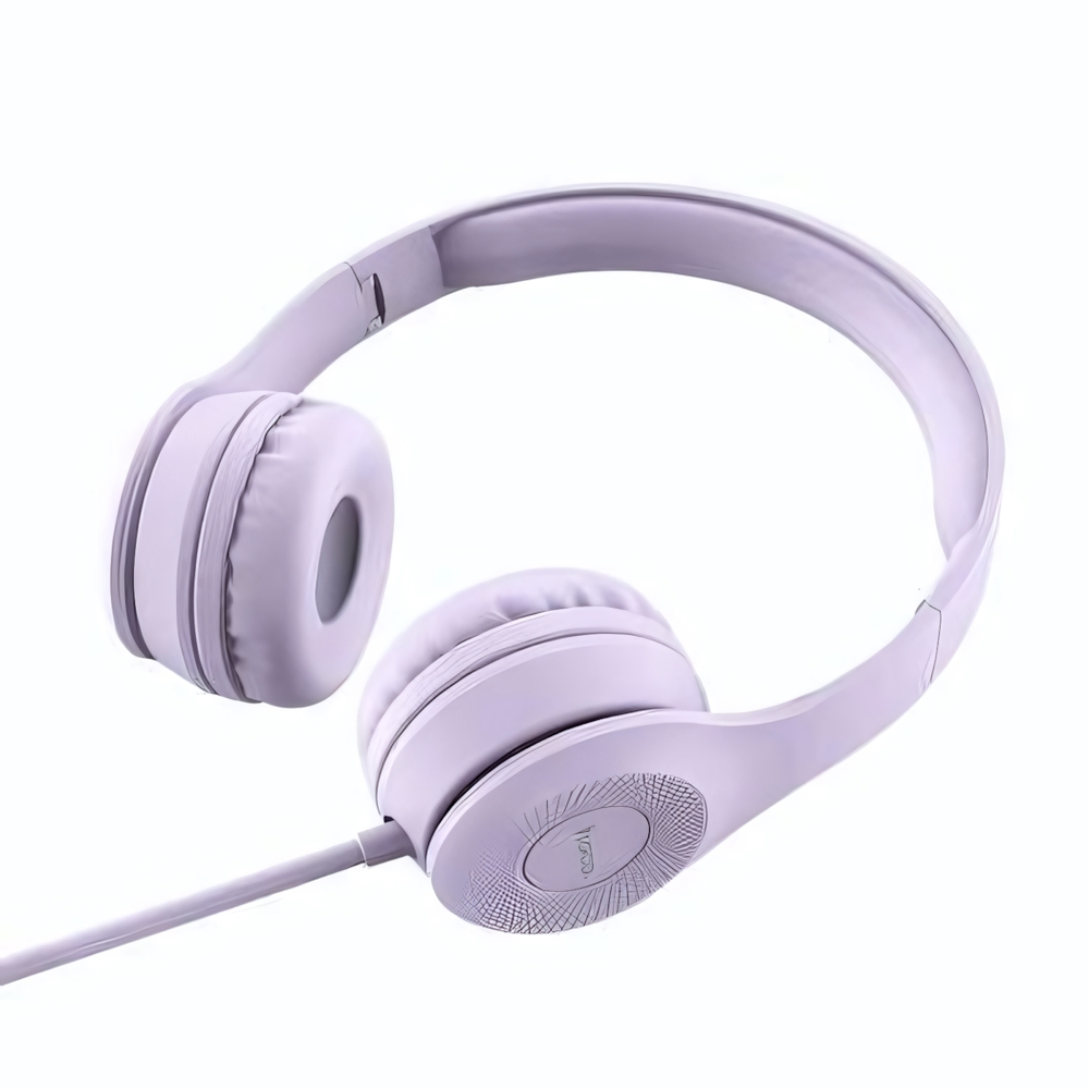 Гарнитура HOCO W21, накладные, разъем Jack, кабель 1.2 м Purple