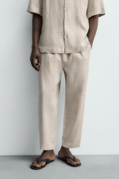 БРЮКИ СВОБОДНОГО КРОЯ ИЗ 100% ЛЬНА — ZARA · 5070/902