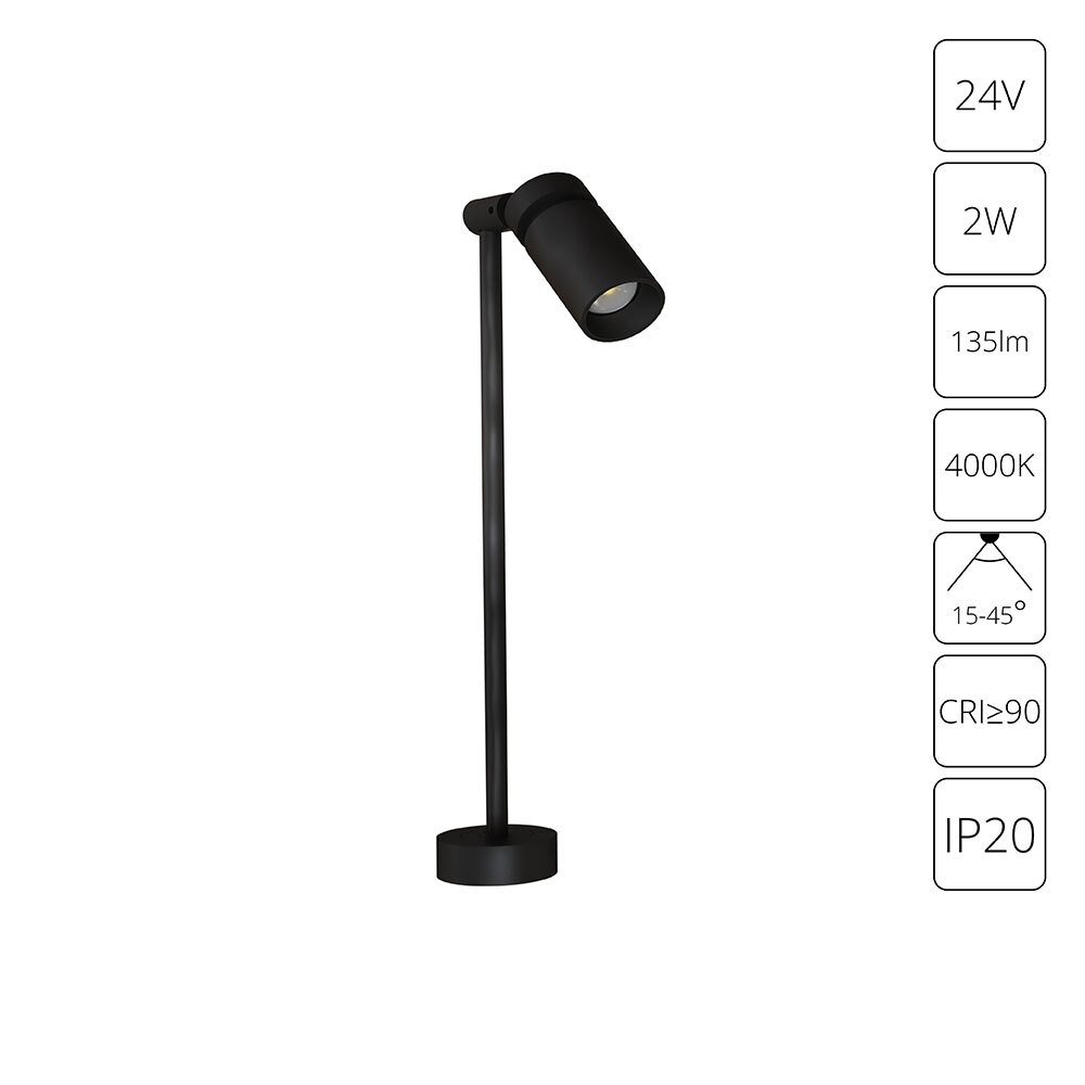 Светодиодная подсветка для витрин и полок Arte Lamp PRESTO A6196LT-1BK
