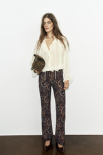 ЖАККАРДОВЫЕ БРЮКИ FLARE — ZARA