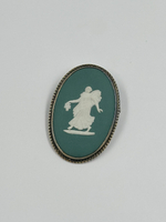 Брошь Wedgwood зелёная
