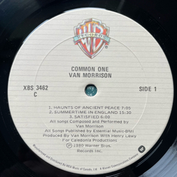 Винтажная виниловая пластинка LP Van Morrison Common One (Канада 1980)