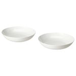 Набор глубоких тарелок IKEA FROJDEFULL (ФРОЙДЕФУЛЛ), Фарсор, Белый, 23 см, 2 шт