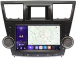 Магнитола для Toyota Highlander 2 2007-2013 XU40 - Kuberg OL-9431-2 QLed, Android 12, Быстрая, CarPlay, 4G SIM-слот (кнопки + крутилки)
