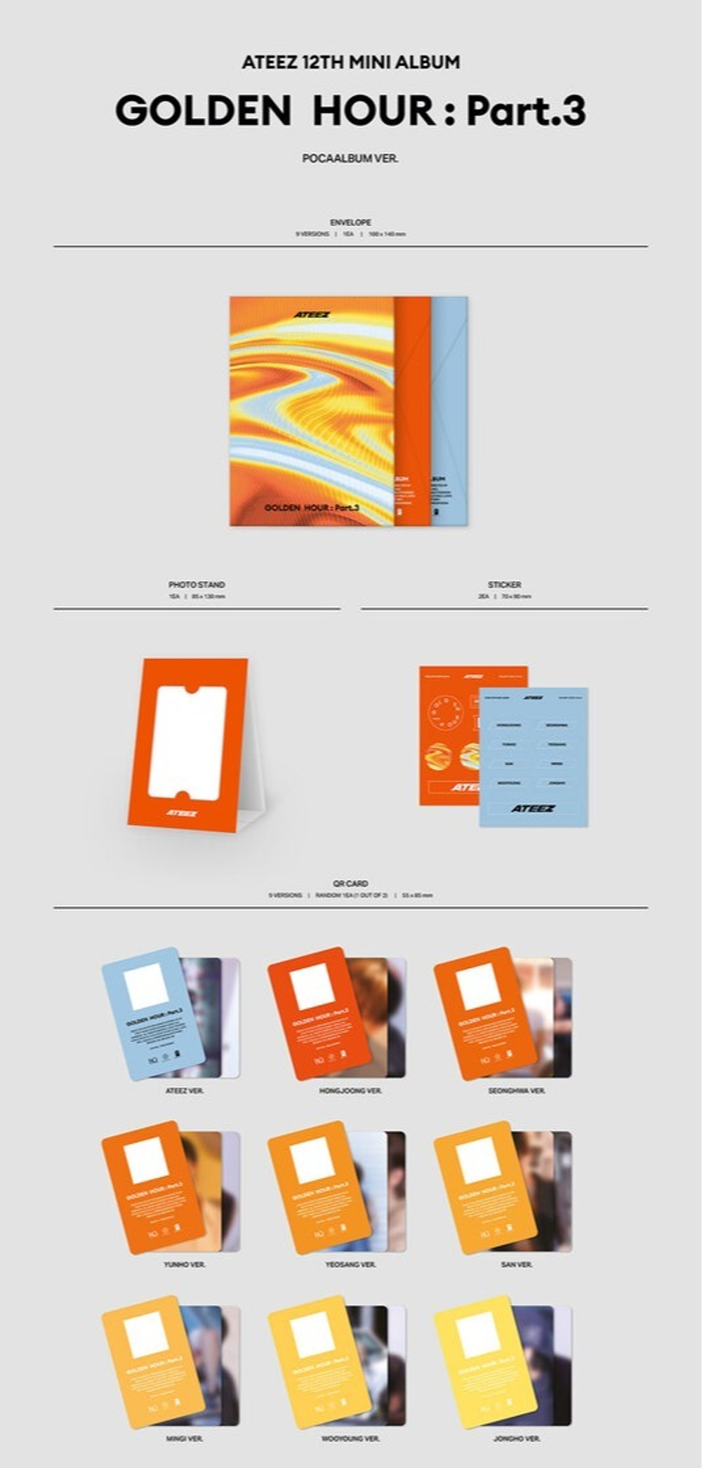 Альбом ATEEZ - GOLDEN HOUR : Part.3 (POCAALBUM VER.)