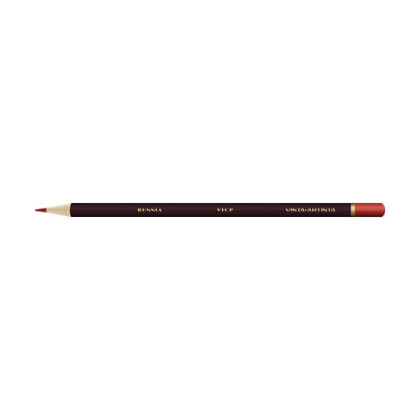 Карандаш цветной заточенный, 6 шт, 314 Кадмиевый красный средний (Cadmium red medium), Vista-Artista VFCP