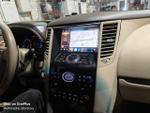 Магнитола для Infiniti QX70, FX35 (S51), FX37, FX30d, FX50 2008-2016 (Поддержка Bose и 360) - Kuberg KP-9828-5 (бежевая) Android 12, Быстрая, CarPlay, 4G SIM-слот