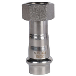 ROMMER Переходник с накидкой гайкой 15x1/2" из нержавеющей стали прессовой