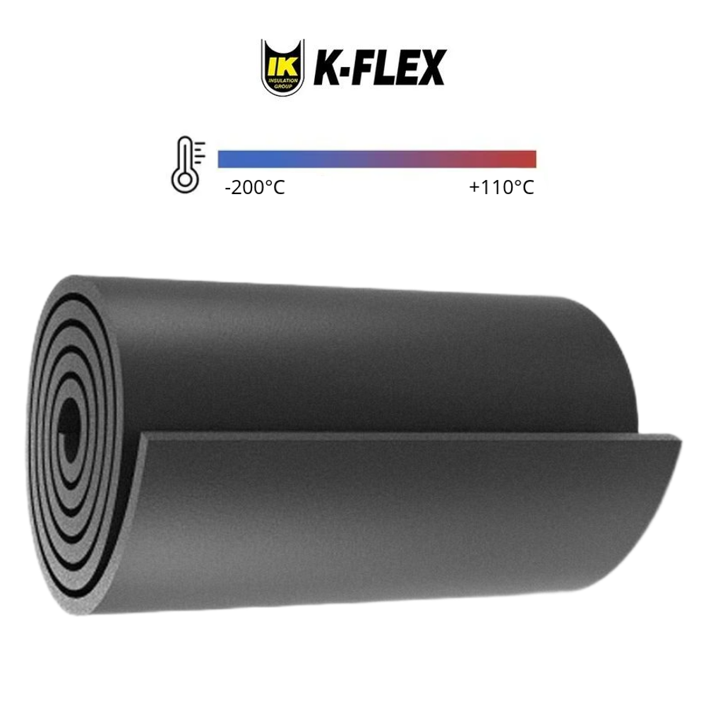 Рулон теплоизоляции из вспененного каучука K-FLEX ST — цена за 1 метр