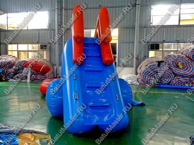 Надувная водная горка с бассейном «Пляжная», 6.5*3*2.5 м, на поддуве