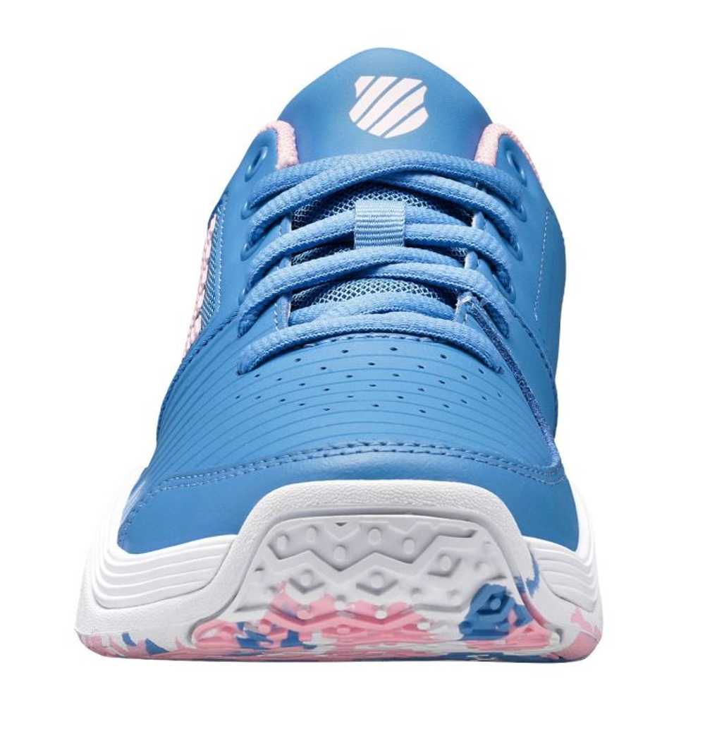 Juniorskie buty tenisowe K-Swiss Court Express Omni - silver lake blue/white/orchid pink