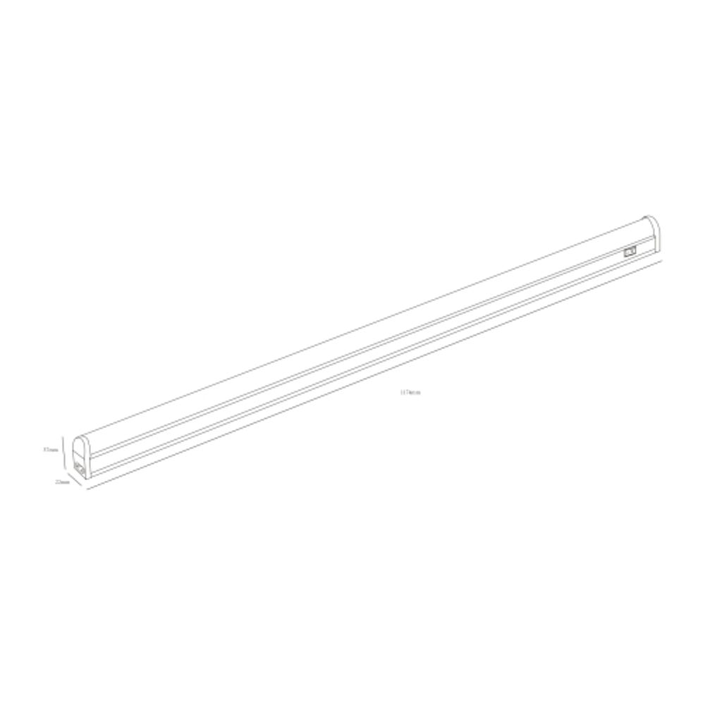 Линейный светодиодный светильник ЭРА LLED-01-16W-4000-E 16Вт 4000К L1174мм | Бытовые светодиодные линейные светильники