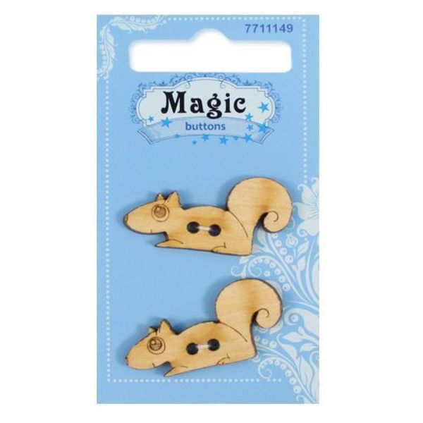 Украшения декоративные: пуговицы Белка, 2 шт, Magic Buttons LW814-V45
