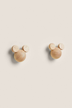 ZARA HOME МЕБЕЛЬНАЯ РУЧКА МИККИ МАУС ДЛЯ ДЕТЕЙ © DISNEY (НАБОР ИЗ 2 ШТ.) СВЕТЛО-БЕЖЕВЫЙ