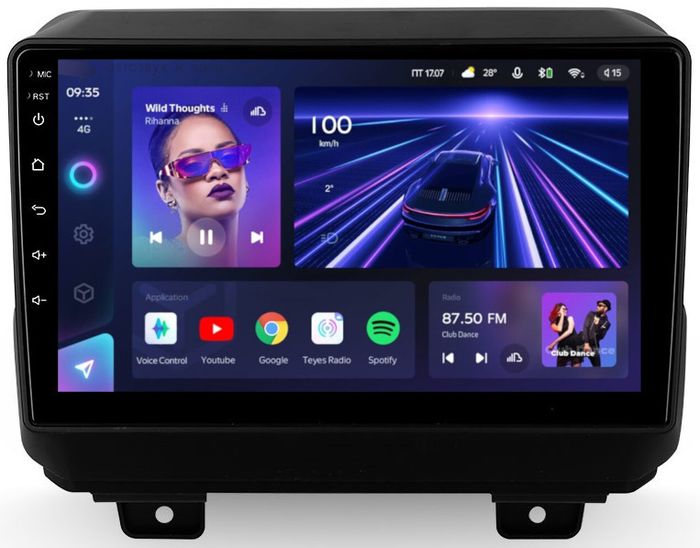 Магнитола для Jeep Wrangler 2018+ - Teyes CC3 Android 10, Быстрая, CarPlay, SIM-слот