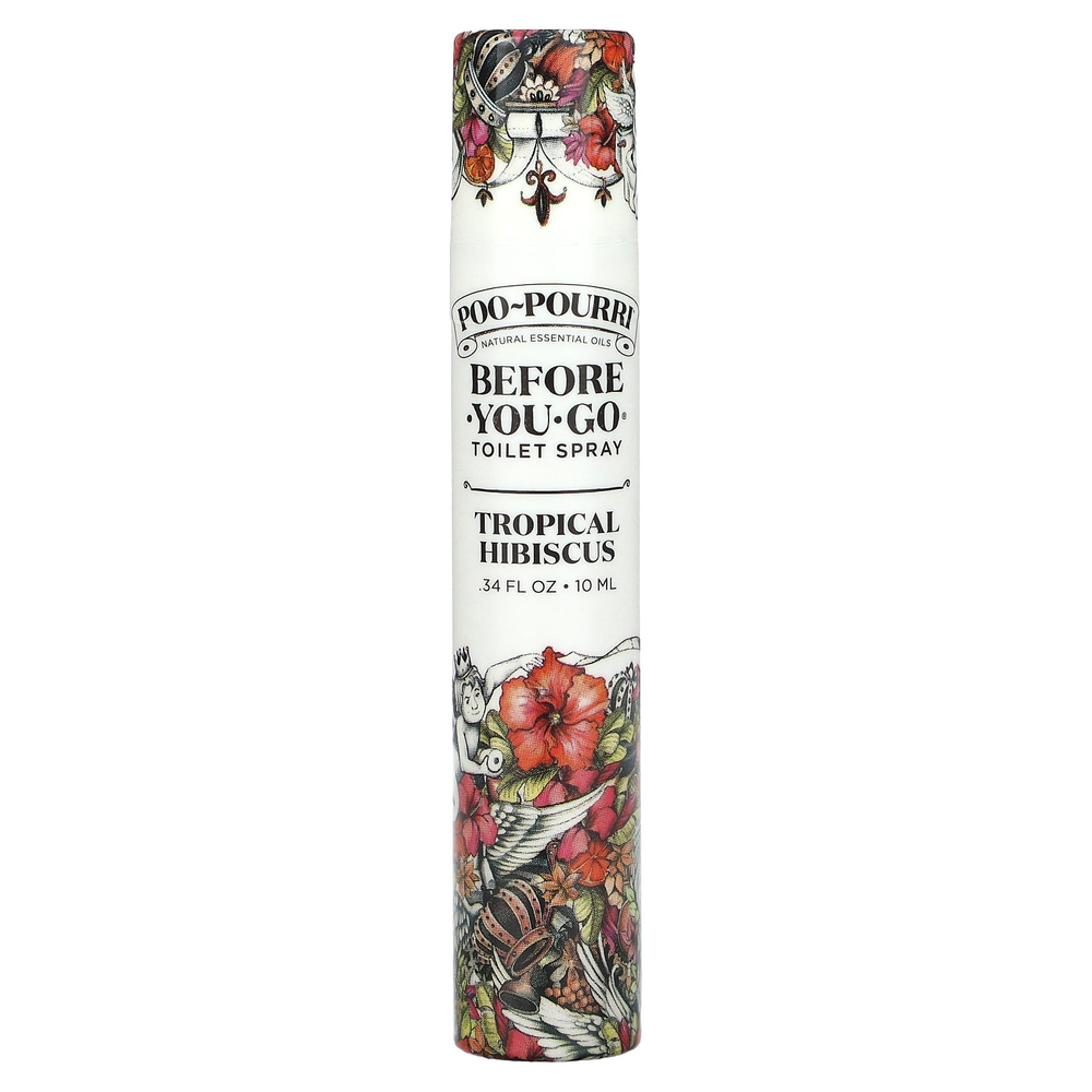 Poo-Pourri, спрей для туалета Before-You-Go®, тропический гибискус, 10 мл