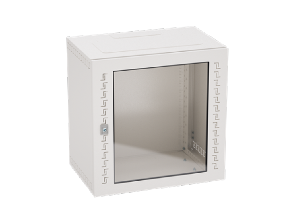 IT-корпус навесной STI 19" 9U, 500х600х400, дверь с закаленным стеклом, RAL7035