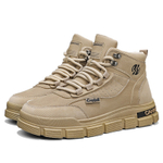 CAHHRRN Work Boots Men"s Mid top Sand/Black/Gray