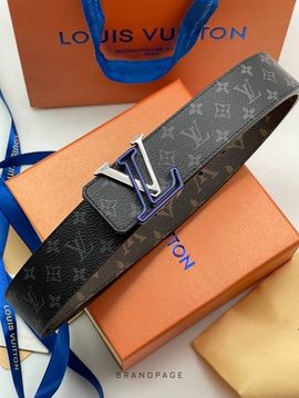 Ремень коричнево-чёрный от Louis Vuitton LV Line BP5-101257