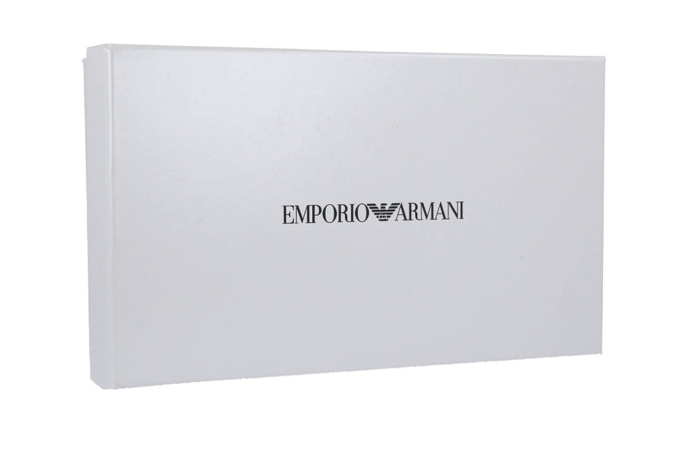Кожаный кардхолдер + брелок Emporio Armani - черный(Y4R264 Y142V)