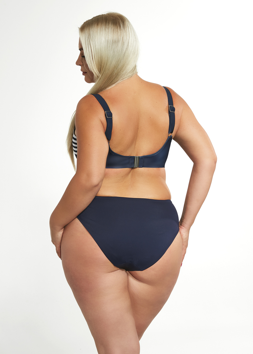 Плавки Kris Line Blue Mare слипы High Waist (синий/белый)