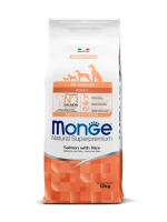 Сухой корм Monge Dog Speciality Line Monoprotein (Монж) для взрослых собак всех пород из лосося с рисом 12 кг
