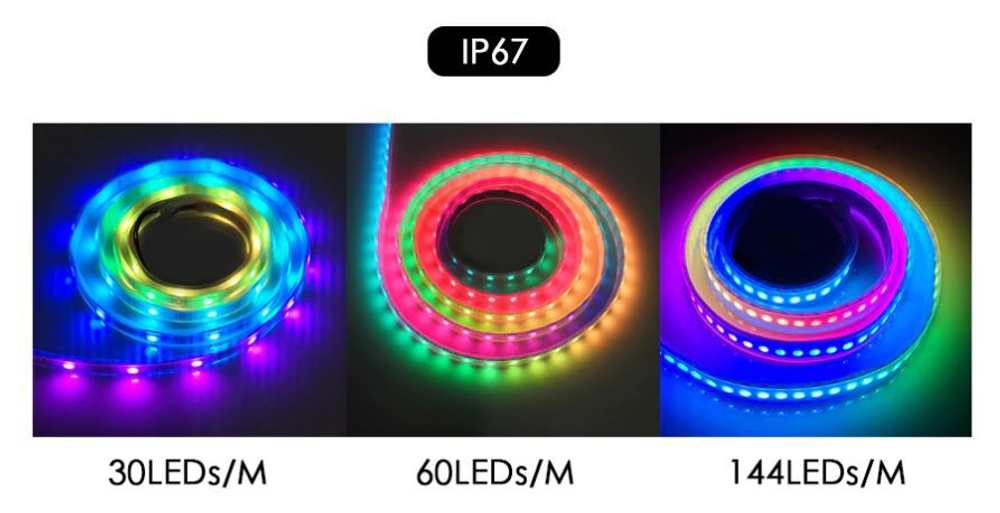 Адресная RGB лента WS2812B/IP65/30LB
