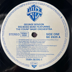 Винтажная виниловая пластинка LP George Benson Featuring The Count Basie Orchestra, Big Boss Band (Польша 1990)