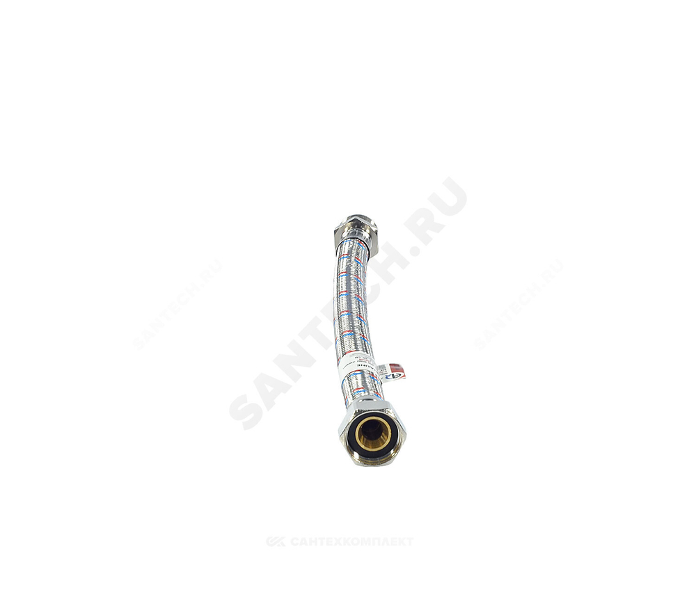 Подводка гибкая для воды нержавеющая оплетка ГИГАНТ 3/4" г-ш L=0.4м AQUALINE 04955