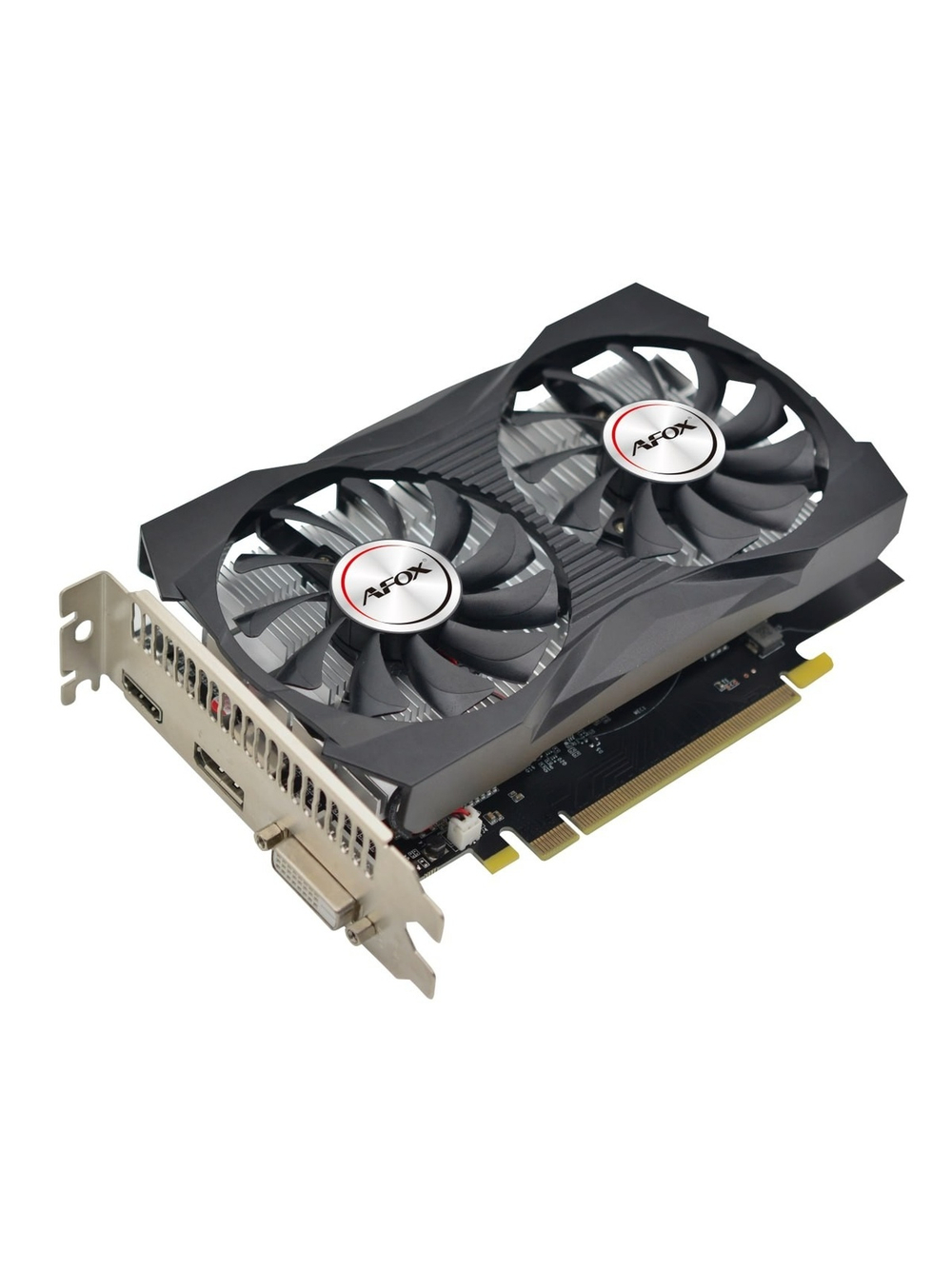 Видеокарта AFOX Geforce GTX1050 4GB GDDR5 128Bit  DVI/HDMI/DP ATX 2FAN (AF1050-4096D5H4-V2)