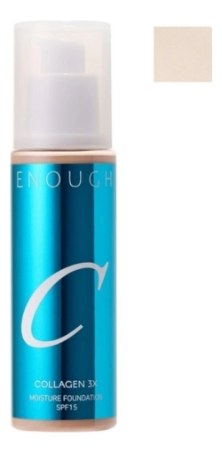 Enough Moisture Foundation SPF15 № 00 Collagen 3x Тональная основа для лица с коллагеном увлажняющая тон №00, 100 мл