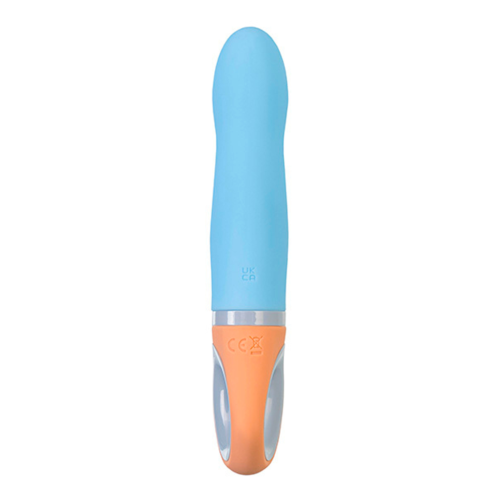 Голубой силиконовый вибратор 18,5см ToyFa Flovetta Bluebell 457721