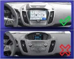 Магнитола для Ford Kuga 2 2017-2019 (SYNC 3, рамка с кнопками тип 1) - Teyes CC4 монитор 9.2" 2K QLED на Android 14, Быстрейшая, Snapdragon 680, DSP, CarPlay, 4G SIM-слот