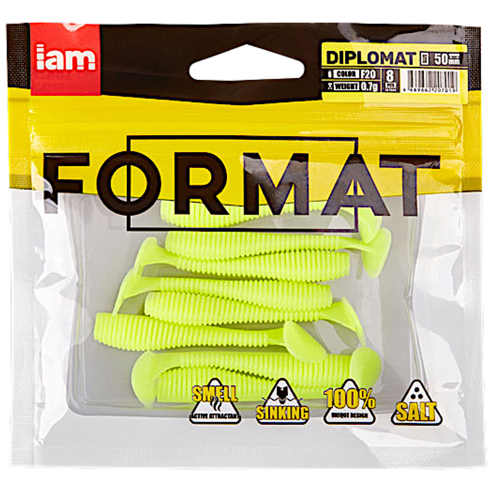 Мягкая приманка IAM Format Diplomat 074мм 2.2г(3.0г) -