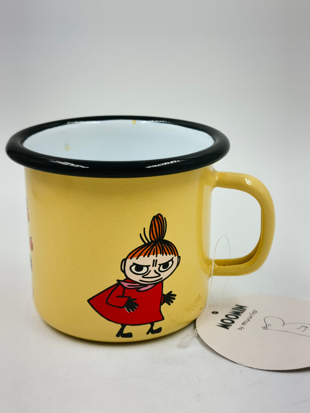 Эмалированная кружка Moomin "Маленькая Ми", желтая, 250 мл (из Финляндии)