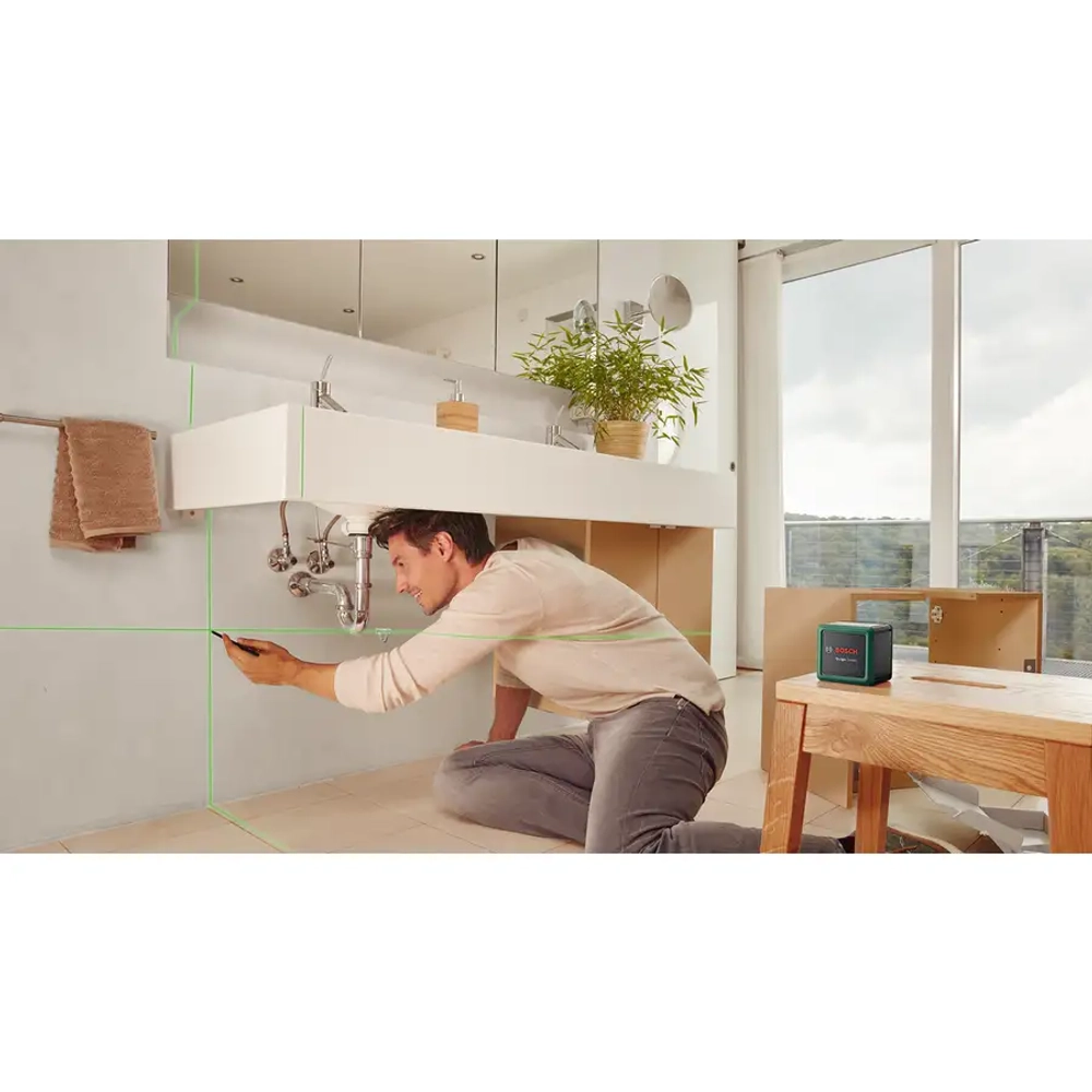 Лазерный нивелир Quigo green + штатив BOSCH 0603663C03